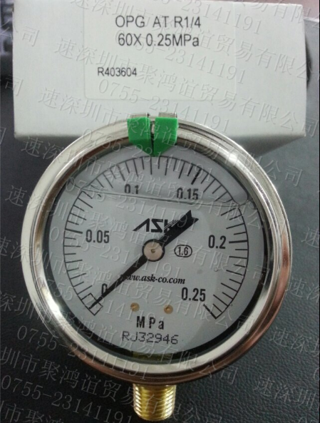 ASK 压力表 OPG-AT-R4/1-60x0.25MPa